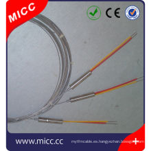 velocidad de reacción rápida 0.25mm, 0.5mm, 1mm dia superfina tipo k sondas de termopar